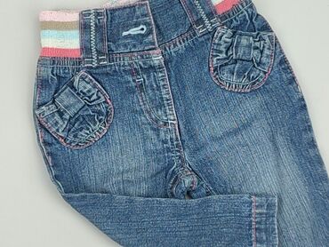 bonprix spodnie nowości: Denim pants, George, 9-12 months, condition - Very good