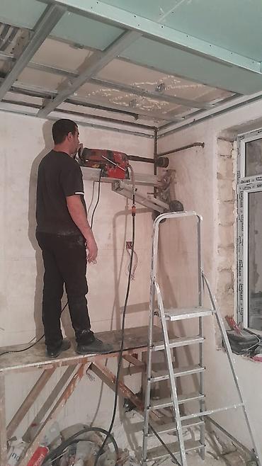 çat patpres təmiri: Beton və daşda almazla dəlik açma xidməti - Divar, tavan və — 1