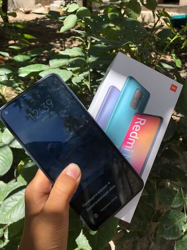 поко м5 с: Redmi, Redmi Note 9, Жаңы, 64 ГБ, түсү - Көгүлтүр, 2 SIM