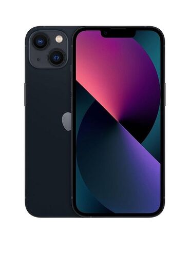 Apple iPhone: IPhone 13, Новый, 128 ГБ, Midnight, Кабель, Коробка, 100 %