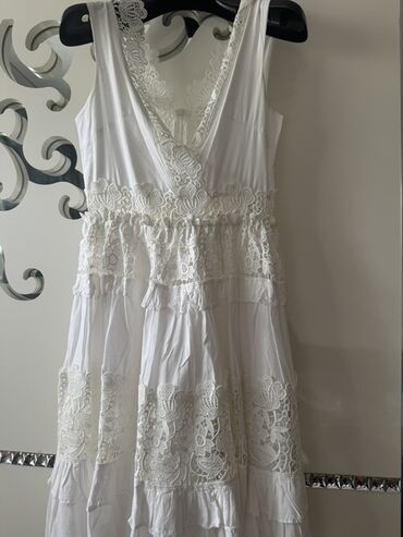 Ziyafət donları: ZIMMERMANN ağ krujeva don - Rəng: qar kimi ağ - Material: incə — 10