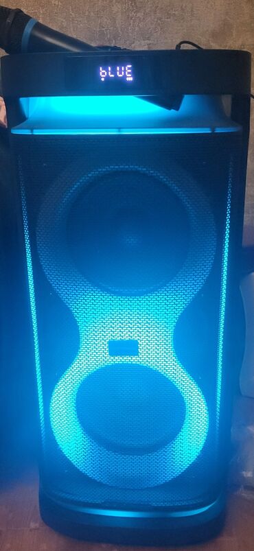 Mikrofonlar: Parti tipli daşınan Bluetooth akustik sistemi - İki iri dinamikli