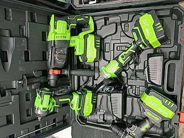 Наборы электроинструментов: Многофункциональный набор аккумуляторного электроинструмента 21V — 12