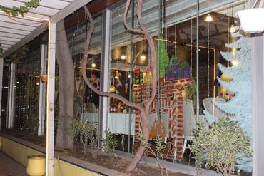 Bayram bəzəkləri: Şüşə vitrinlər üçün Yeni il və qış mövzusunda dekorativ rəsmlər — 4