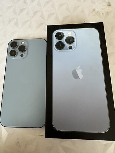 iphone 2 sim: IPhone 13 Pro Max, Б/у, 256 ГБ, Sierra Blue, Чехол, 77 % — 2