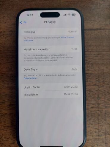 Apple iPhone: IPhone 15, 128 GB, Black Titanium