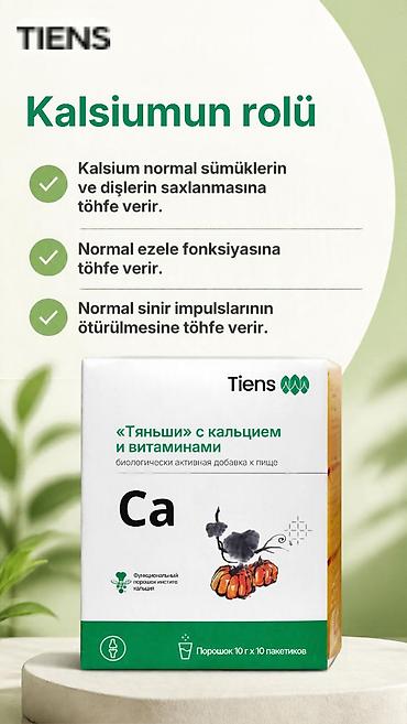 biostat plus tablet: 🌿 Tiens Super Kalsium Tozu — vitaminlərlə zənginləşdirilmiş, toz — 4