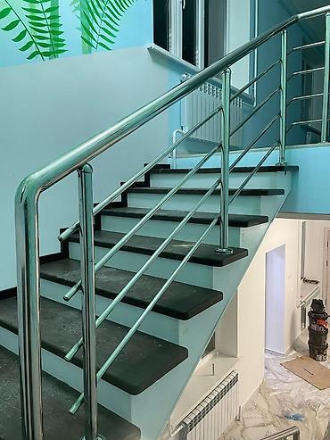 Обшивка лестниц: Перила из нержавеющей стали качественно гарантия — 15