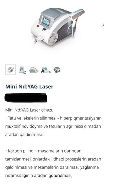 Lazer aparatları: Karbo piling və tatu silmə aparatı dəyərindən ucuz qiymətə satılır