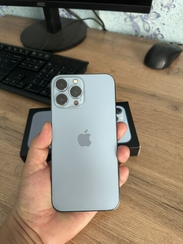 макбук 13 про: IPhone 13 Pro, Sierra Blue, Коробка