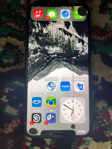 опиративная память: IPhone X, Б/у, 64 ГБ, Черный, 90 %