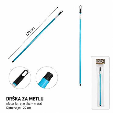 KMT plava drška metle 120 cm - Praktična drška za metlu za na lalafo.rs KMT plava drška metle 120 cm - Praktična drška za metlu za