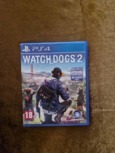 Oyun diskləri və kartricləri: PS4 ucun Watch Dogs 2 oyun. Islek veziyyetdedir. Hec bir problemi