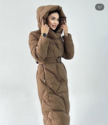 reebok кроссовки женские: Пуховик, Длинная модель, Стеганый, S — 6