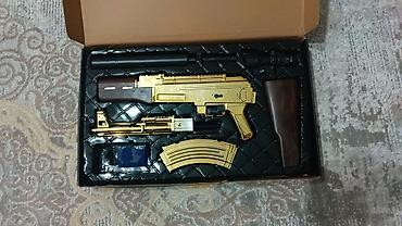 Игрушечные автоматы: Məhsul: Elektrik oyuncağı – AK47 1:1 “Golden” (GM-03) - Ölçü: Tam — 3
