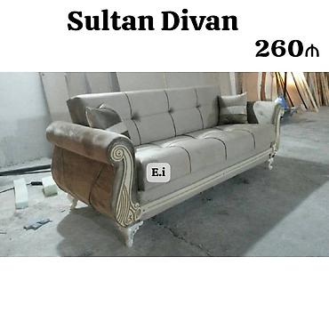 divan ucun yastiqlar: Sultan Divan – 260₼ - Klassik üslubda, dekorativ oyma detallı — 1