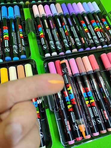 акриловая: Маркеры акриловые 60 штук для детского рисования и творчества🖍️ — 5