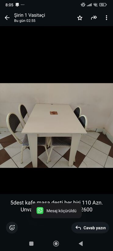 Soyuducu vitrinləri: 5dest kafe masa desti her biri 110 Azn. Unvan Sumqayit. Shirin x.2600 lalafo.az -da Soyuducu vitrinləri: 5dest kafe masa desti her biri 110 Azn. Unvan Sumqayit. Shirin x.2600