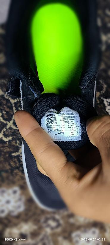 кыргызча кийимдер: Кроссовки Nike для детей/подростков - Цвет: черный с серебристыми — 8