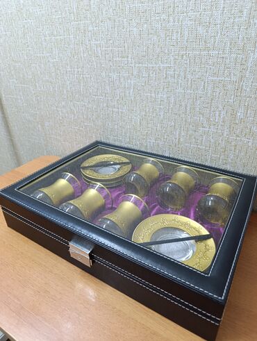 Çay dəstləri və servizlər: Çay dəsti, rəng - Qızılı, Şüşə, 126 nəfərlik, Azərbaycan — 2