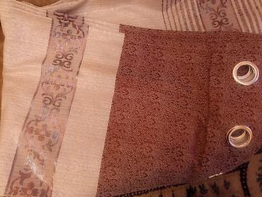 Шторы и занавески: Комплект штор, Полиэстер, С тюлем в комплекте, Готовое изделие, Б/у, Для зала — 7