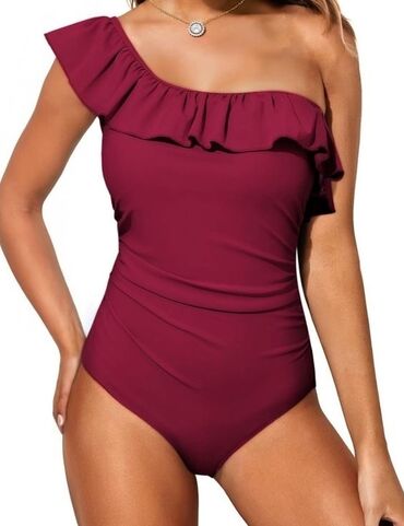 y2k odeca: 2XL (EU 44), Lycra, Single-colored, color - Burgundy