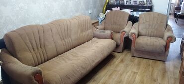 veve home textile производитель: Комплект мягкой мебели: диван + 2 кресла. - Цвет: бежевый/песочный. -