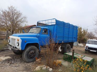 Yük maşınları: Yük maşını – GAZ (klassik kabinli), mavi rəngdə taxta bortlu kuzov — 10