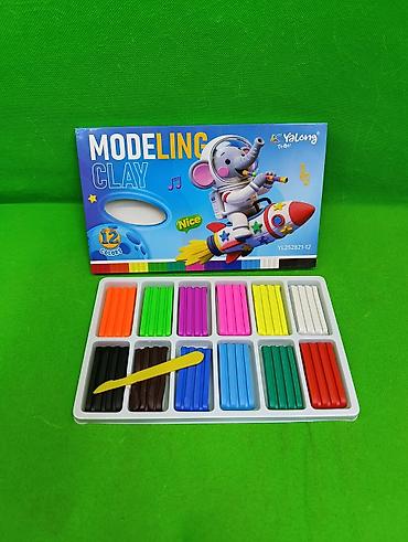 🎨 Набор пластилина Modeling Clay — целых 12 ярких цветов для детского