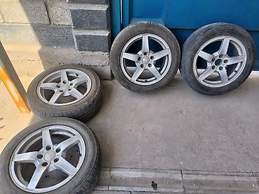 Колеса в сборе 205 / 55 / R 16, Лето, Б/у, Комплект, Легковые, Литые, отверстий - 5