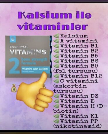 sibir sağlamlığı: Kalsiumlu vitaminlər (60 kapsul) uşaq və yeniyetmələrdə boy artımı