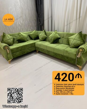 Masa və oturacaq dəstləri: Künc divan, Şəhərdaxili pulsuz çatdırılma
