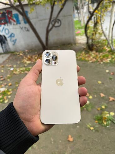 iphone adaptr: IPhone 12 Pro Max, 128 GB, Qızılı, Face ID