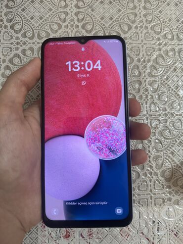 телефон флай с большими кнопками: Samsung Galaxy A13, 64 GB, rəng - Göy, Face ID