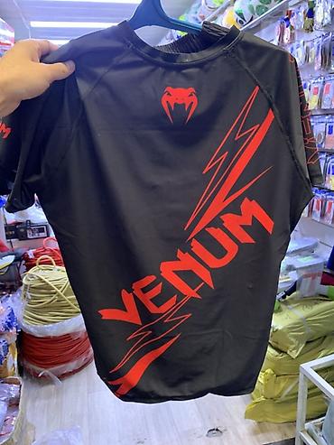 Футболкалар: Футболка спортивная VENUM Размеры уточняйте! - Цвет: чёрный с ярким — 2