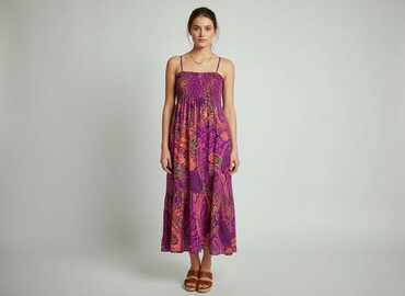 sukienki w kwiaty plus size: Hippie, Сукня жіноча, розмір S