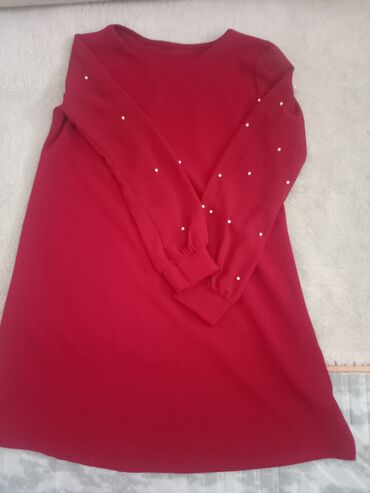 ivet midi haljine: M (EU 38), color - Burgundy, Other style, Long sleeves