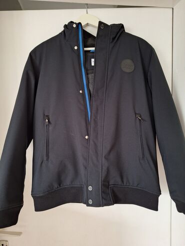 karirani kaput: Hugo Boss, Puffer jacket, 164-170