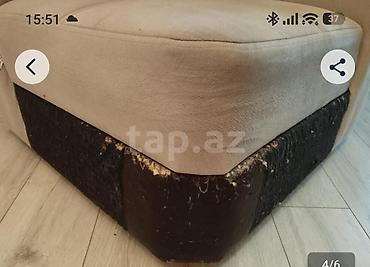 Ev və bağ: Modul tipli künc divan - Rəng: bej oturacaq və arxa hissə, tünd — 2