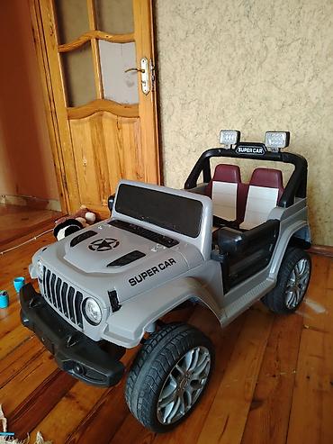 uşaqlar ucun maska: Uşaq üçün elektrikli “Super Car” tipli jeep - Korpus: boz rəngli — 1