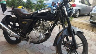 мотоцикл 125: Классический мотоцикл Suzuki, 125 куб. см, Бензин, Взрослый, Новый