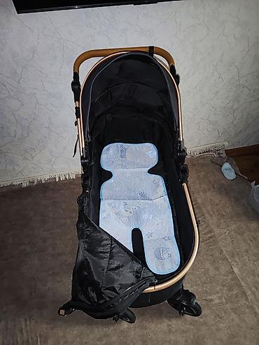 bu multiway chicco: Uşaq arabası – Belecoo (qara/rəngli qızılı çərçivə) ön hissədə mini — 3