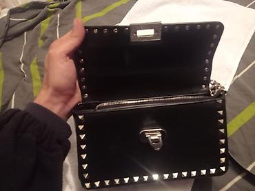 Классические сумки: Сумка Valentino Garavani Rockstud, черная - Материал: гладкая черная — 4