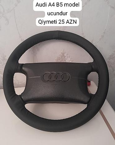 masın rolu: Audi A4 B5 üçün orijinal sükan. - Material: dəri fakturalı — 1