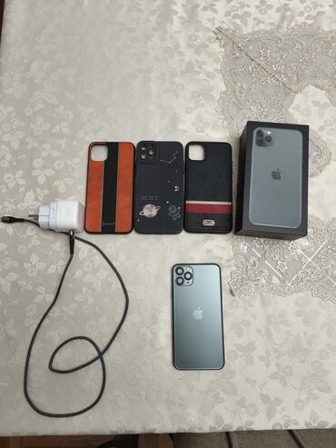 ıphone 11: IPhone 11 Pro Max, 256 ГБ, Matte Midnight Green, С документами