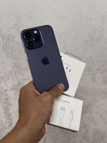 сколько стоит айфон 13 в оше: IPhone 14 Pro, Колдонулган, 128 ГБ, Deep Purple, Заряддоочу түзүлүш, Коргоочу айнек, Каптама, 84 %
