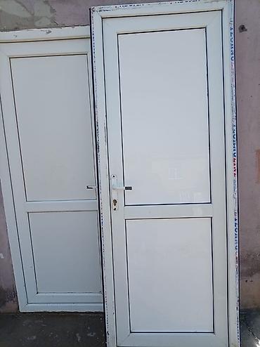 acar az: 80.2.10 zamok ustunde az islenib PVC giriş qapısı – ağ rəng - — 1
