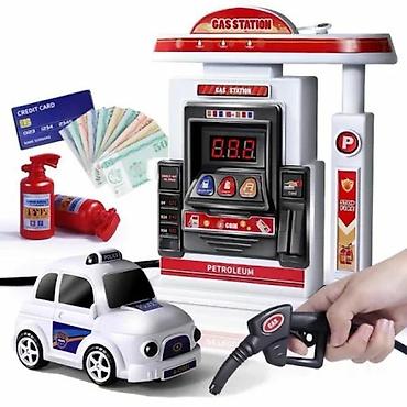 aksa buster: ⛽ Benzinska stanica sa autom i figurama – realistična igra puna — 1