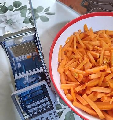 Ашкана буюмдары: Овощерезка, резак для картофеля фри, фруктовая резка из нержавеющей — 4