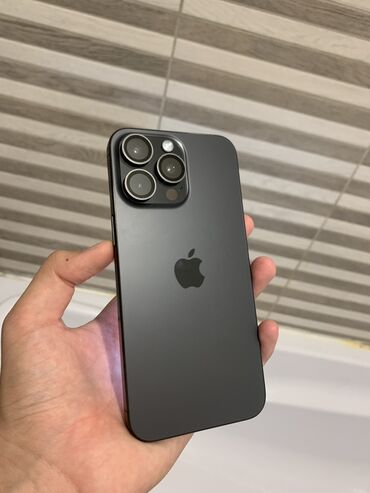 обмен айфонов: IPhone 15 Pro Max, 512 ГБ, Black Titanium, Заряддоочу түзүлүш, Каптама, 100 %
